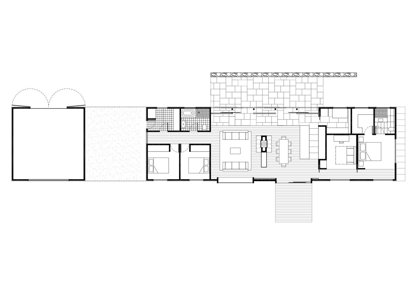 Gallery of Trentham Long House / MRTN Architects - 21 Modern Barn House