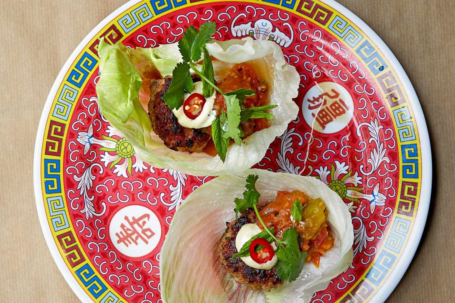 Best ever Asian dinner party recipes - olivemagazine Pork Burgers, Mint