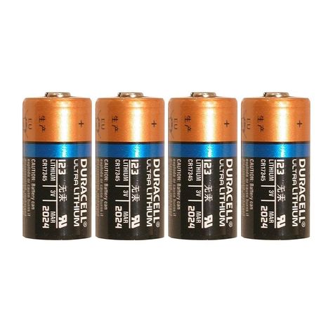 Duracell Ultra 123 3v Lithium Battery 4 Ct. CR17345 Leak Resistant Long