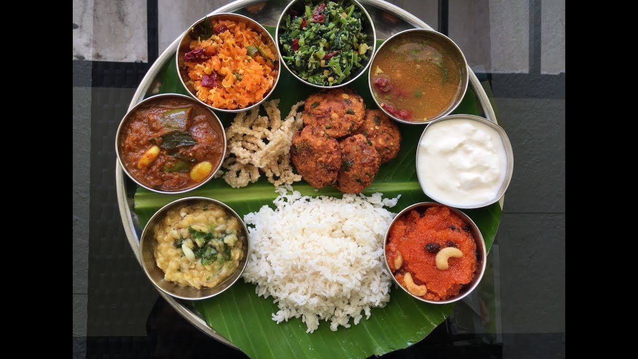 South Indian Thali Recipe | Veg South Indian Lunch Menu Ideas | Indian
