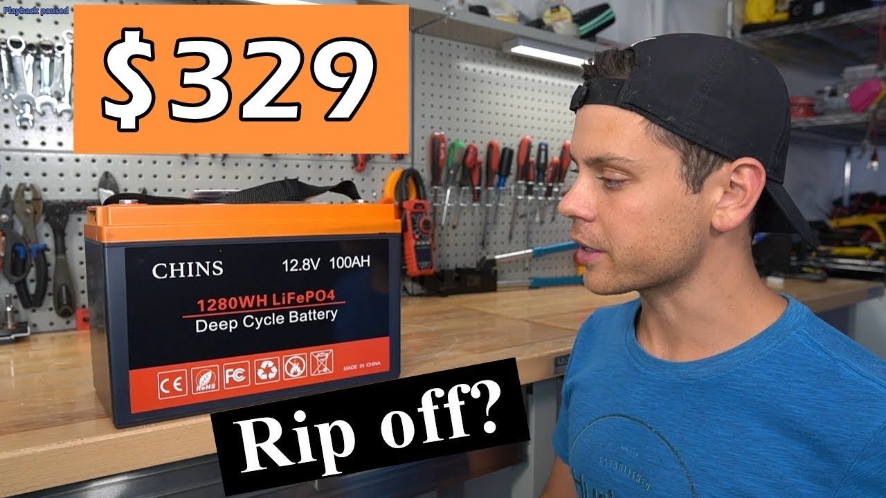$379 CHINS 12V 100Ah "Plus" LiFePO4 in 2022 | Chin, Youtube, Deep cycle